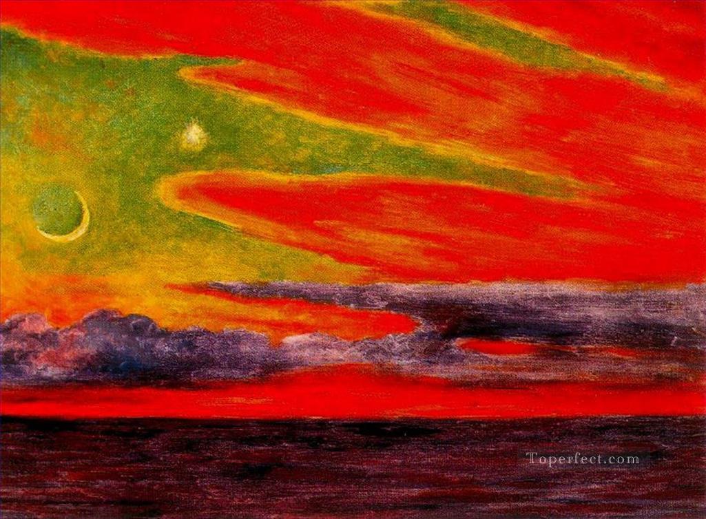 アカプルコの夕暮れ 1956 ディエゴ・リベラ油絵